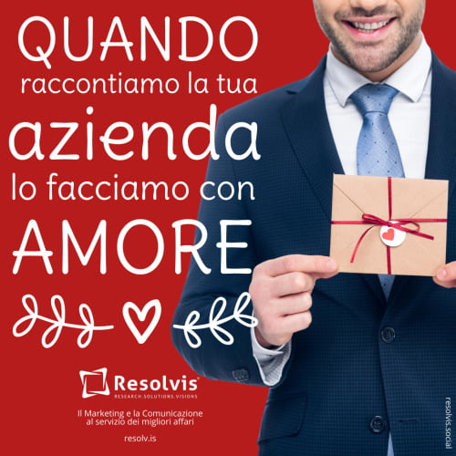 Quando raccontiamo la tua azienda lo facciamo con amore. La tua&#8230;, Resolvis | Marketing | Comunicazione | Matera | Business | Produzione Web | Produzione siti internet | Startup | Innovazione | Ricerca | E-commerce