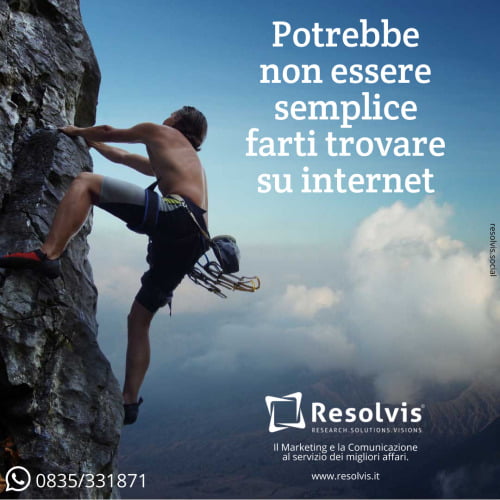 Potrebbe non essere semplice farti trovare su internetHai&#8230;, Resolvis | Marketing | Comunicazione | Matera | Business | Produzione Web | Produzione siti internet | Startup | Innovazione | Ricerca | E-commerce