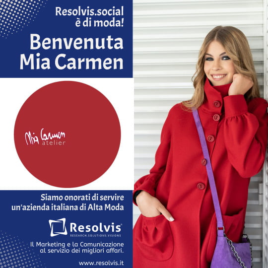 Resolvis.social è di moda - Benvenuta Mia Carmen. - Resolvis Marketing e Comunicazione Matera