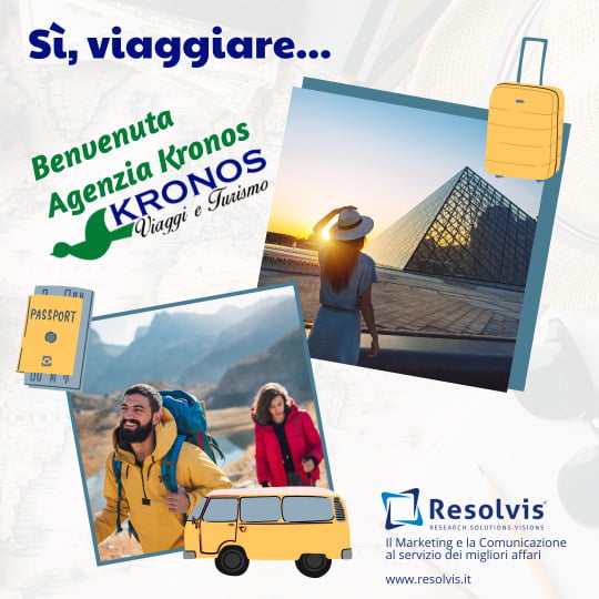 Sì viaggiare… Benvenuta Agenzia Kronos Viaggi e Turismo - Resolvis Marketing e Comunicazione Matera