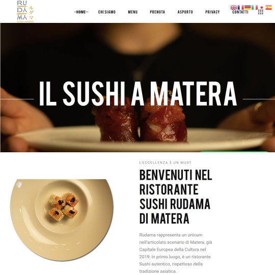 Rudama Matera Sushi Restaurant ha il suo nuovo sito internet